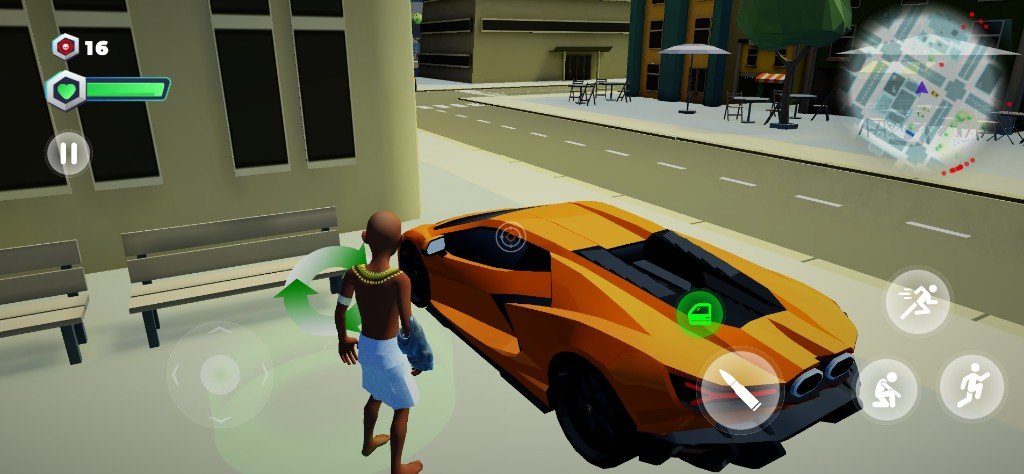 Mission mode combat scene